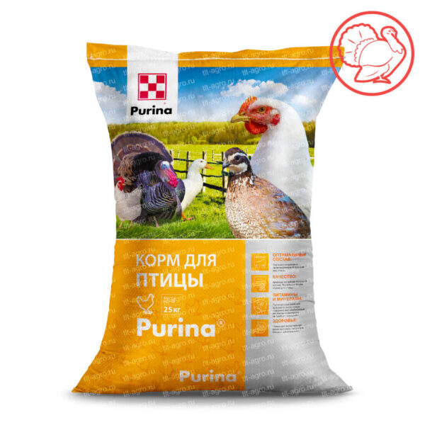 Комбикорм Purina® для индейки Стартер-1 от 0 — 3 недель, 25 кг